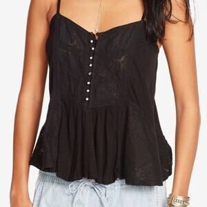 RALPH LAUREN Denim & Supply Black Lace Camisole Tank Top Shirt – Medium